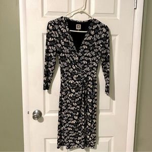 Floral 3/4 wrap dress